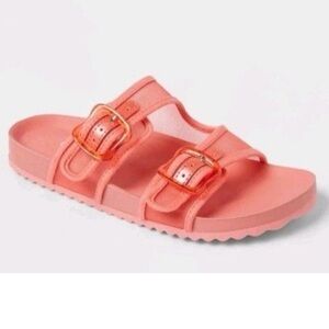 Kids' Kaia Mesh Footbed Sandals - Cat & Jack™ Coral